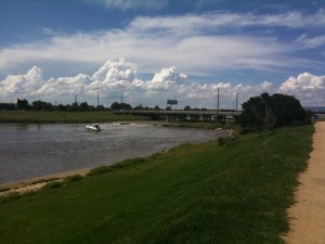 The Frankston Freeway bridge. We had to cross this bridge to walk back.